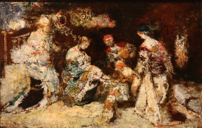 Park Scene by Adolphe Joseph Thomas Monticelli